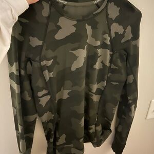Lululemon Athletica Green Camo Long Sleeve